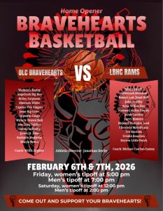 Home Opener Bravehearts Men's Basketball vs Little Big Horn College
