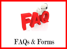 Image of a FAQs that links to archive's FAQs and forms information.