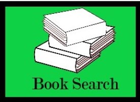 Image of a stack of books that links to book search.