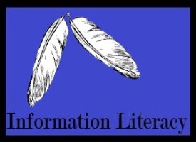 Image of feather that links to information literacy.